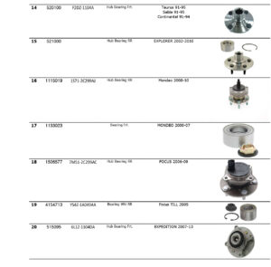 520100, F2DZ-1104A, 521000, 1115019, 1S71-2C299AJ, 1133023, 1506577, 7M51-2C299AC, 4154713, YS4Z-1A049AA, 515095, 6L1Z-1104DA